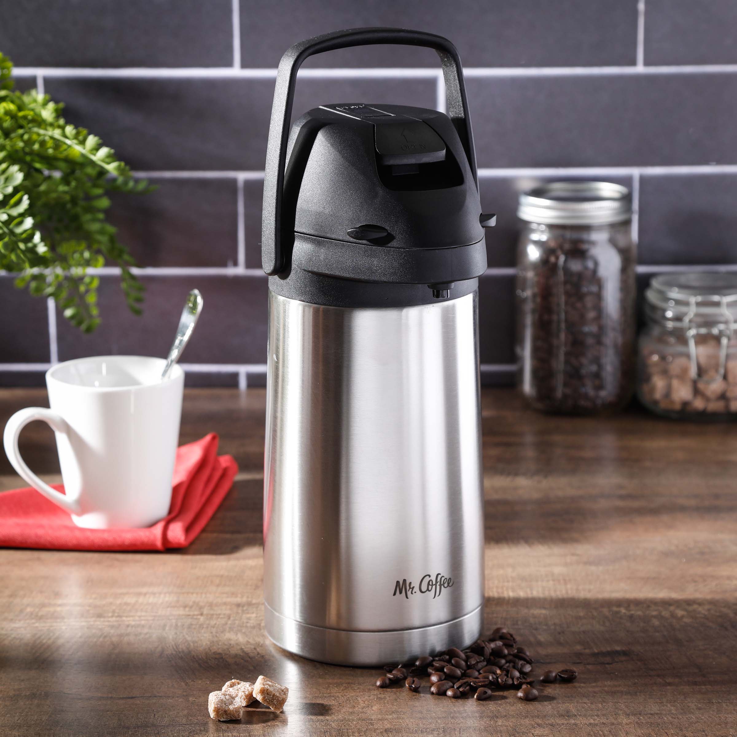 Gibson Home Mr. Coffee Brushed Stainless Steel Vacuum Pump Pot - Shop  Pitchers & Dispensers at H-E-B