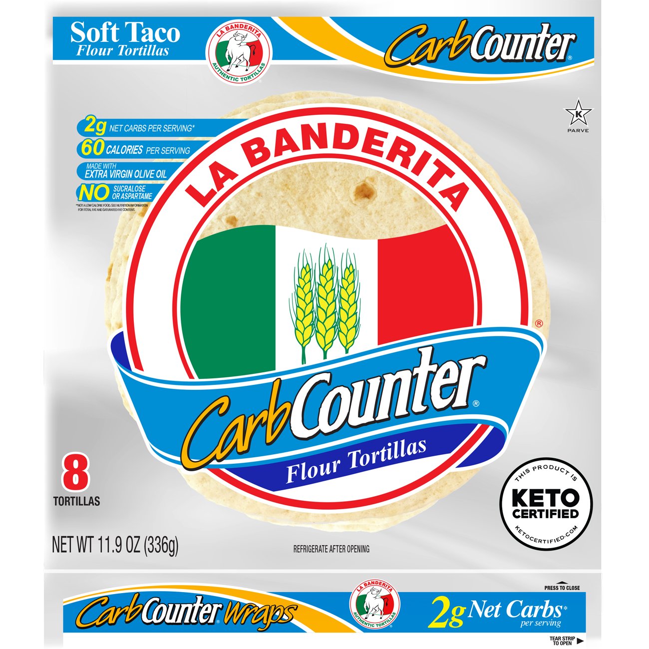 La Banderita Carb Counter Flour Tortillas Shop Tortillas at HEB