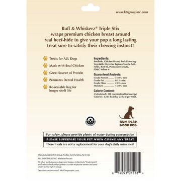 Ruff & Whiskerz Triple Stix Dog Treats, 22 ct