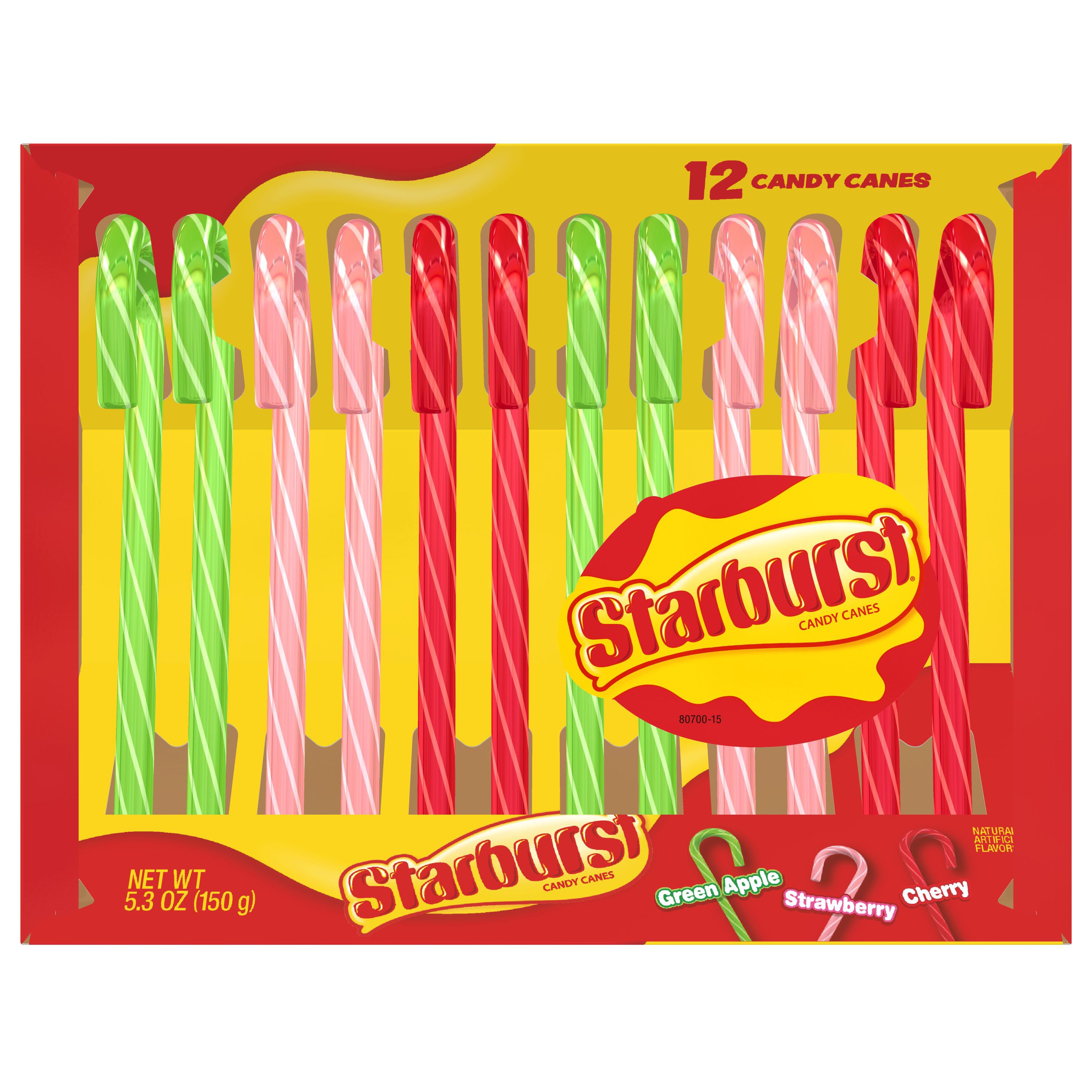 Starburst Assorted Flavor Candy Canes Shop Snacks & Candy at HEB