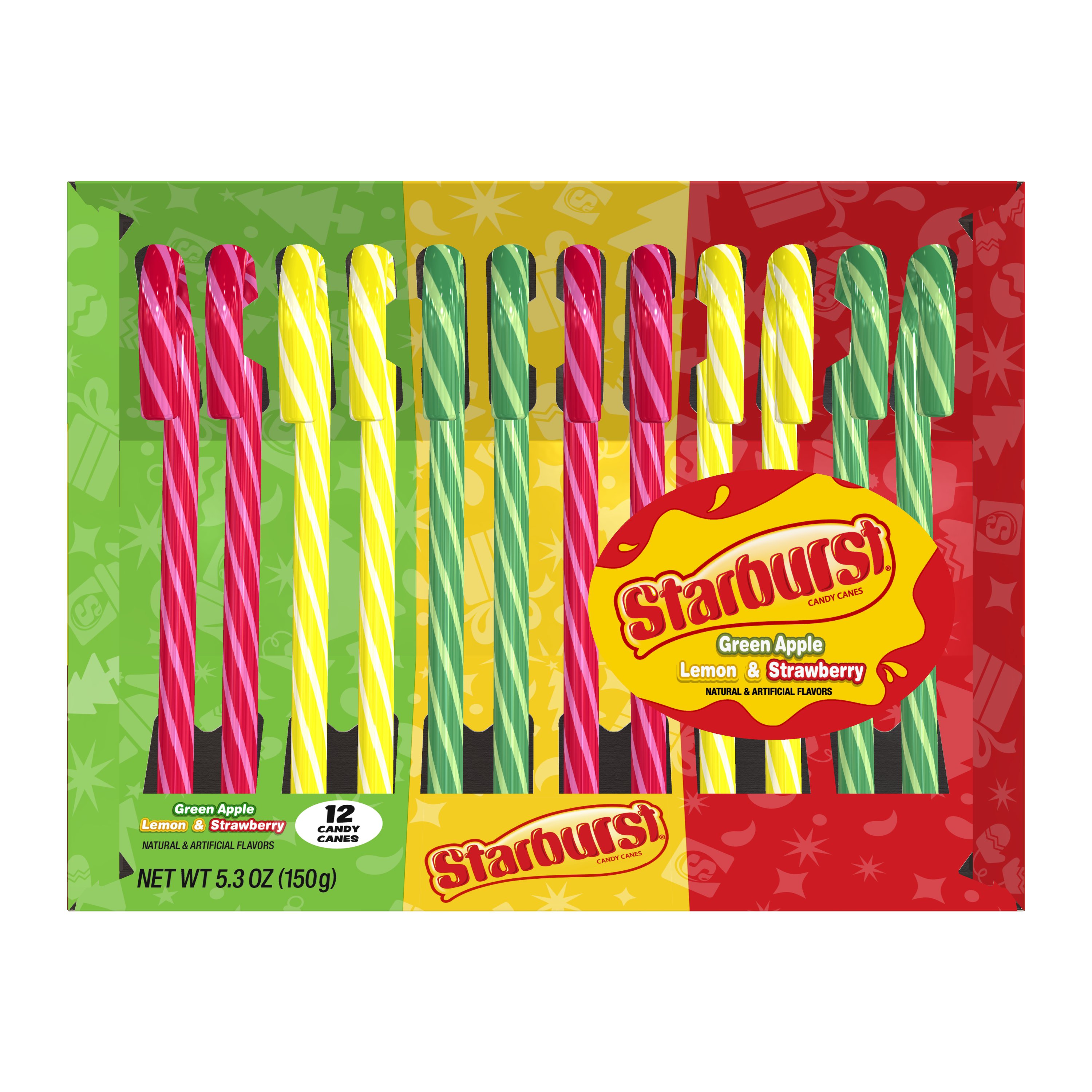 Starburst Assorted Holiday Candy Canes Shop Candy At H E B