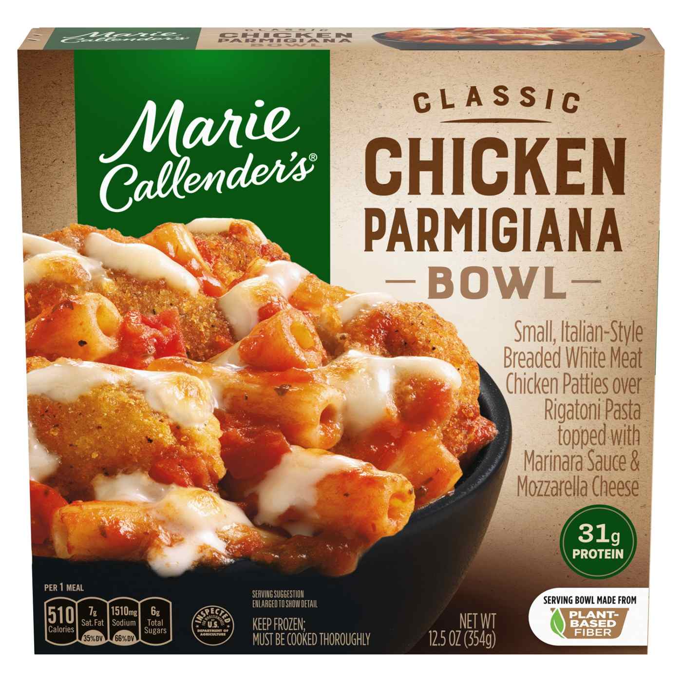 Marie Callender's Classic Chicken Parmigiana Bowl Frozen Meal; image 1 of 2