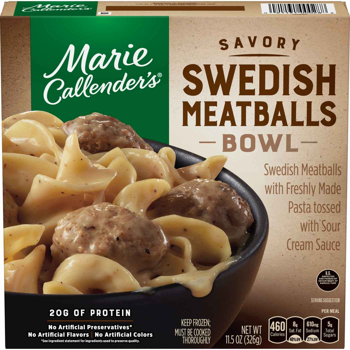 Marie Callenders Swedish Meatballs Bowl Frozen Meal Shop Entrees