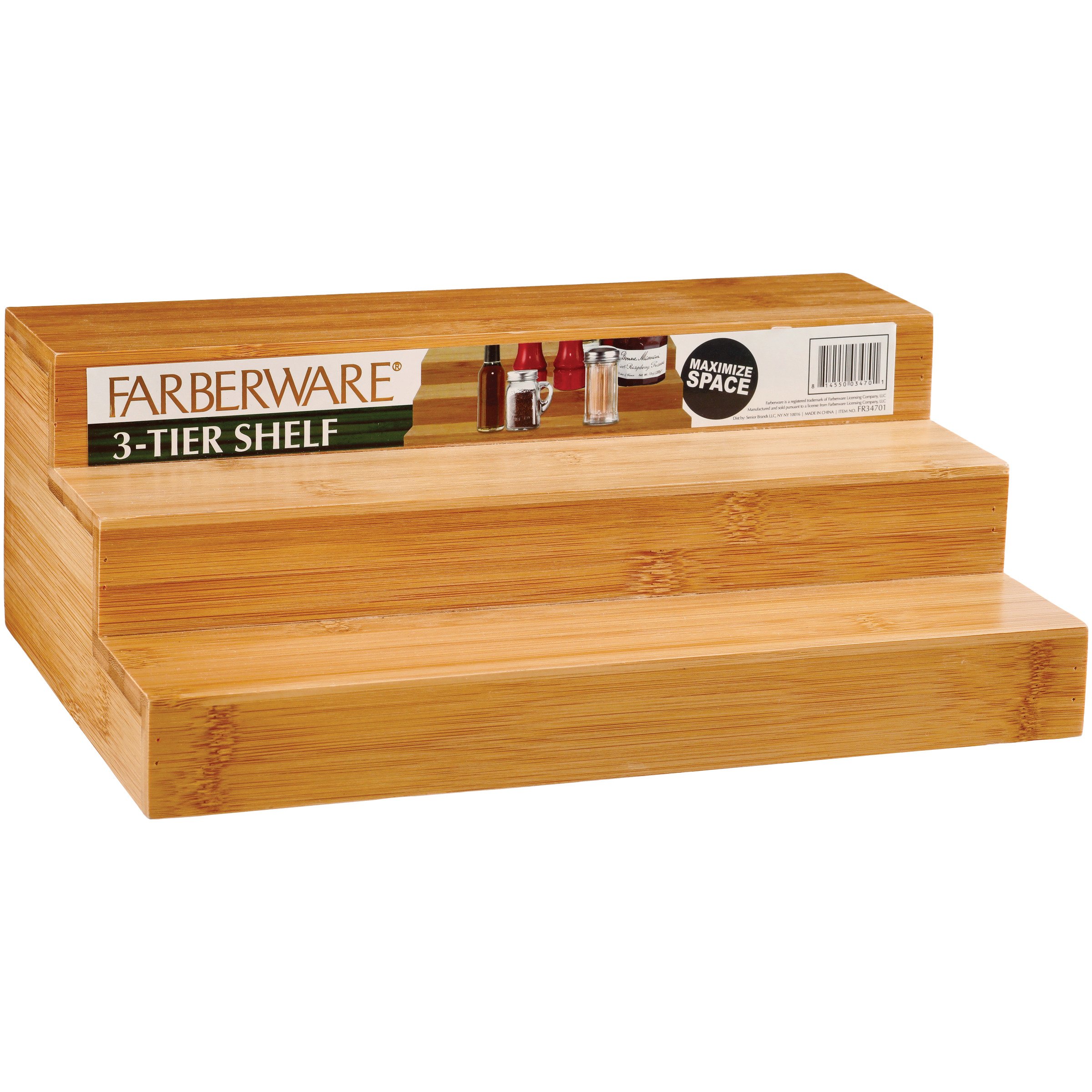 Farberware 3-Tier Bamboo Shelf - Shop Sink & Kitchen Organizers at