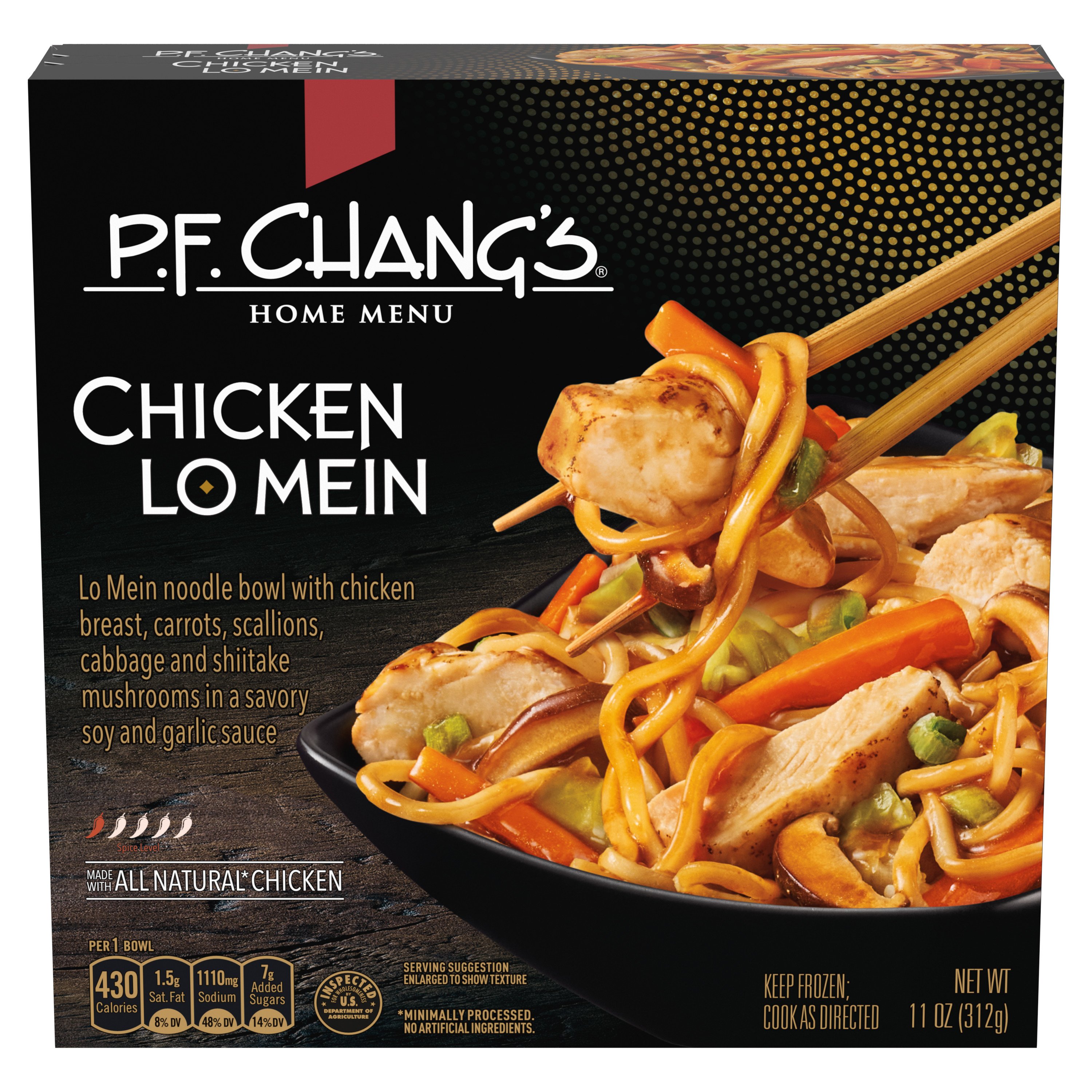 P.F. Chang's Home Menu Chicken Lo Mein Noodle Bowl Frozen