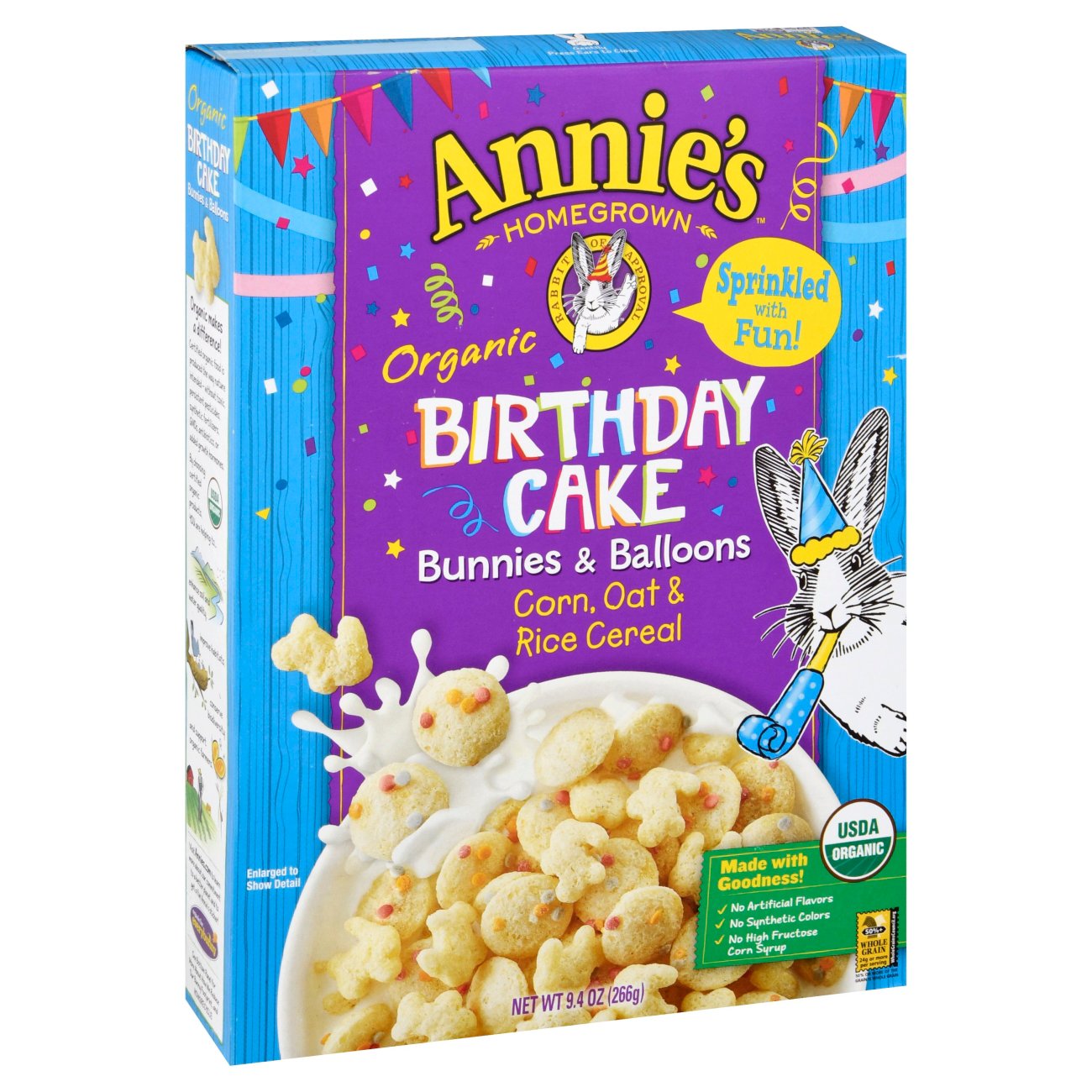 Annie's Homegrown Organic Birthday Cake Cereal - Shop Cereal