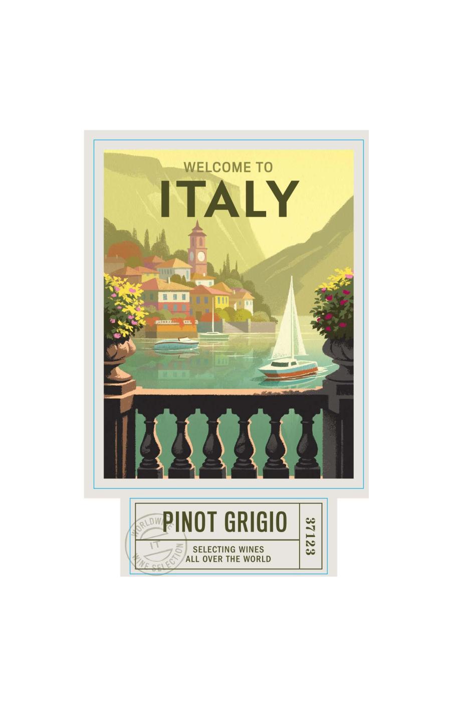 Welcome to Wine Company Welcome To Italy Pinot Grigio White Wine; image 2 of 2