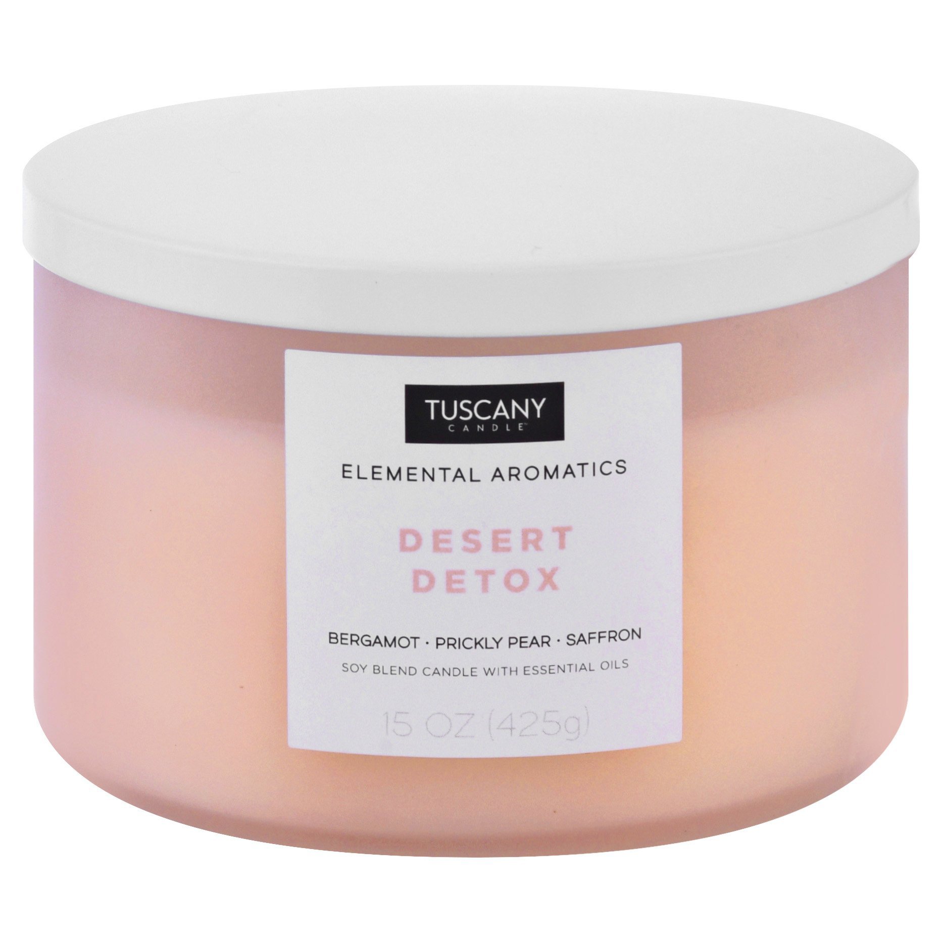 Tuscany Candle Elemental Aromatics Desert Detox Soy Blend Candle, 15 oz
