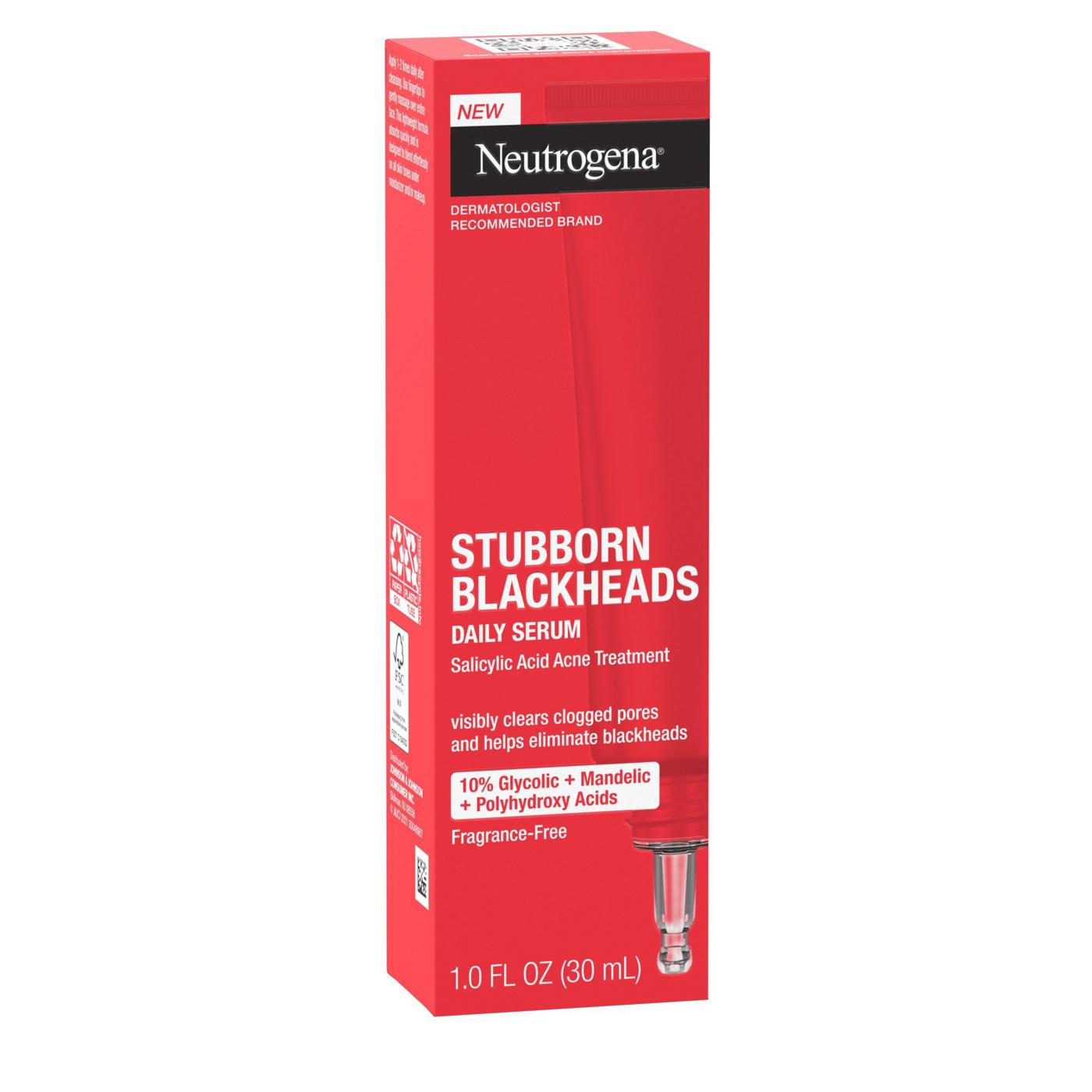 Neutrogena Stubborn Blackheads Daily Acne Facial Serum; image 1 of 6