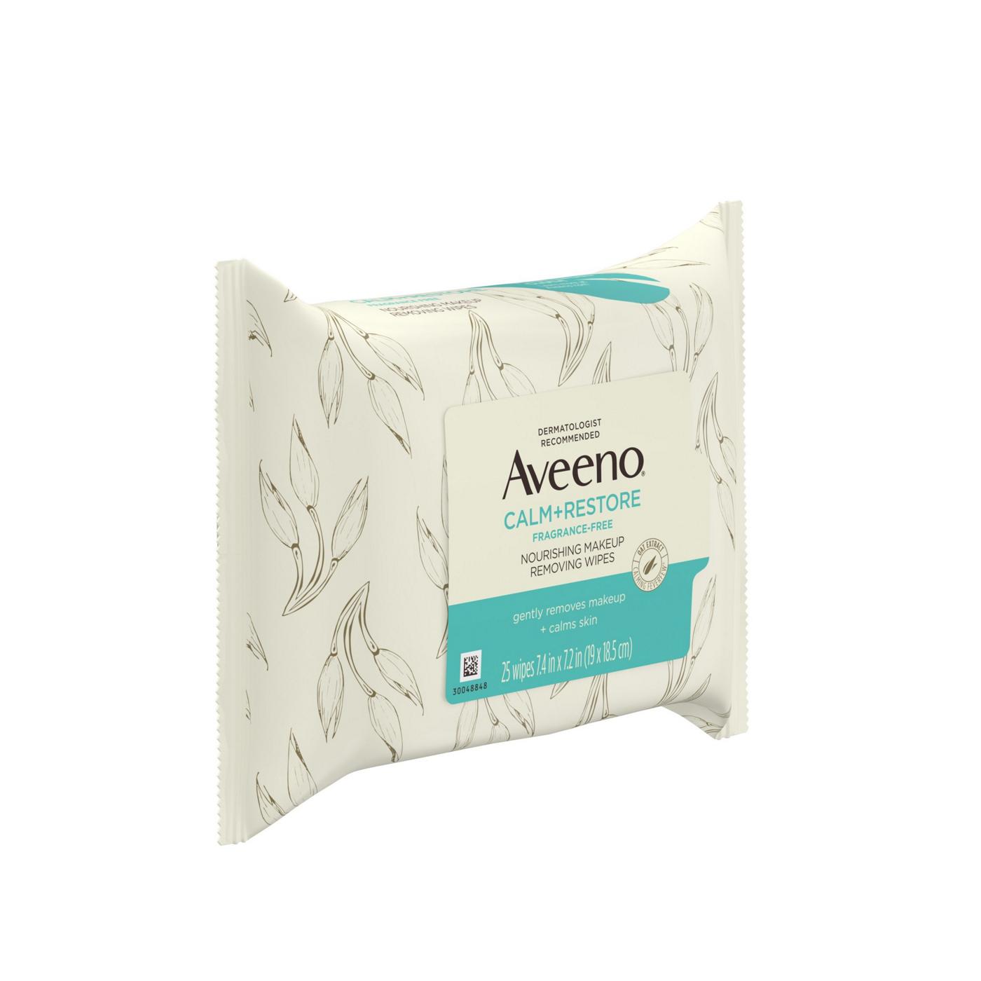Aveeno Calm + Restore Makeup Remover Wipes; image 3 of 3