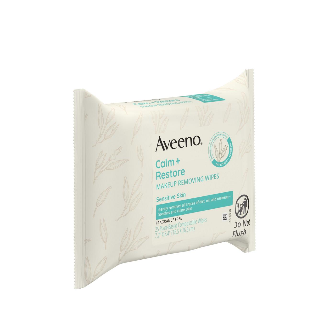 Aveeno Calm + Restore Makeup Remover Wipes; image 5 of 7