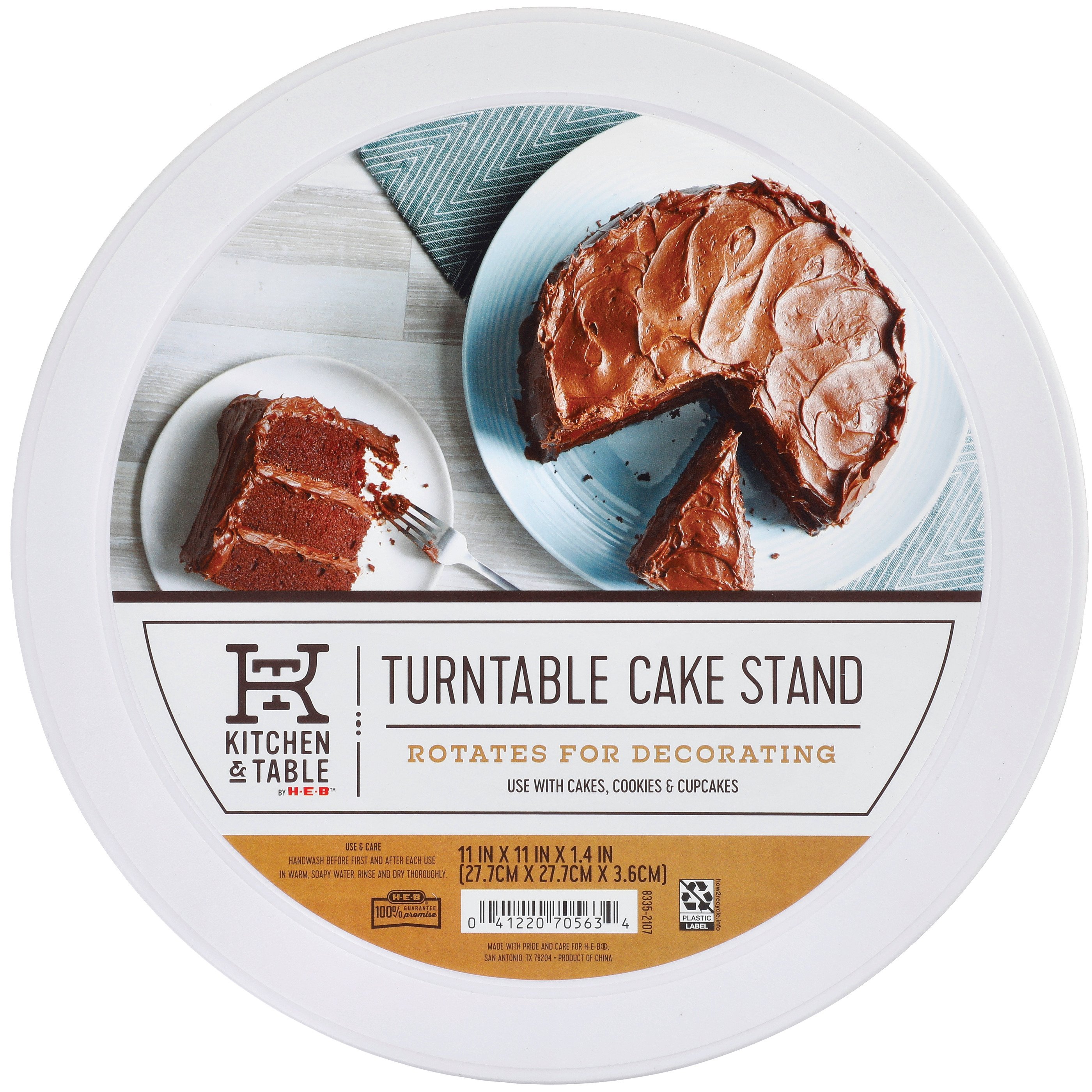 Kitchen & Table by H-E-B Turntable Cake Stand - Shop Pans & Dishes at H-E-B
