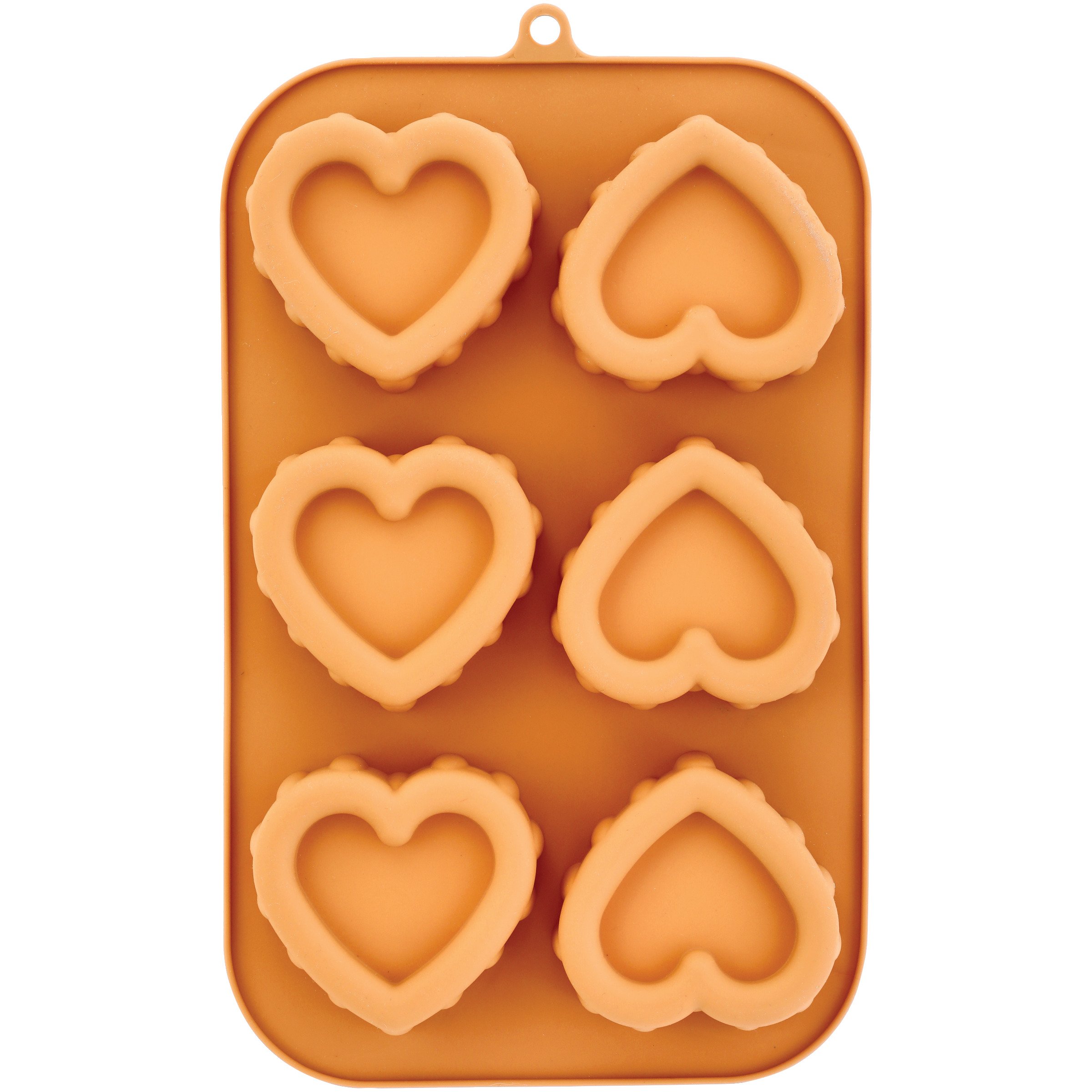 Tohuu Heart Molds for Baking Large Silicone Mould 6-Cavity Home