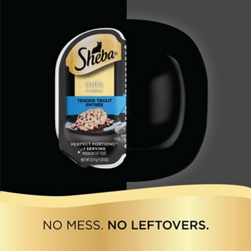 Sheba Perfect Portions Wet Cat Food Cuts in Gravy Twin-Pack Trays - Trout Entrée