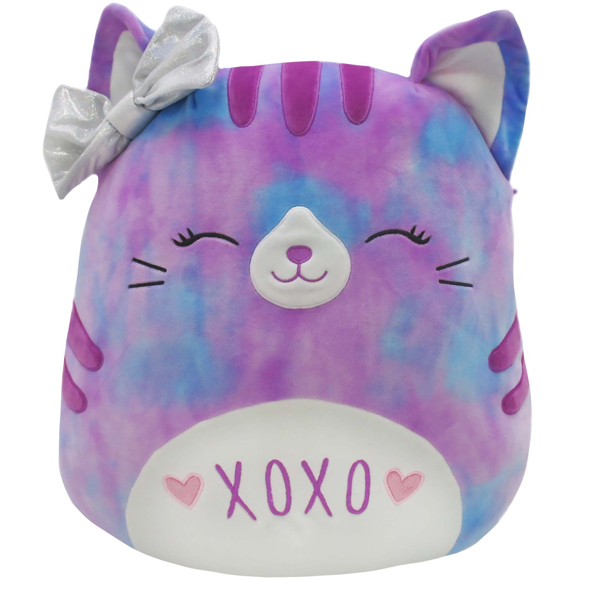 Squishmallows Tie Dye XOXO Cat Valentine Plush Shop Plush Toys at HEB