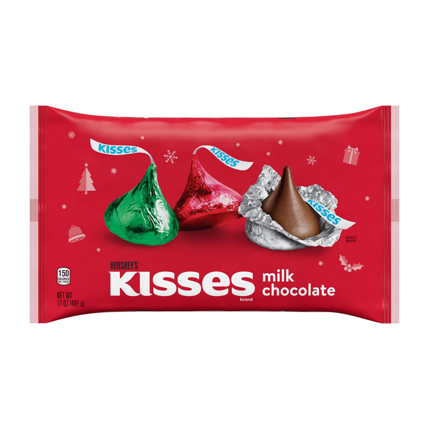 Hershey's Kisses Milk Chocolate Christmas Candy; image 1 of 7