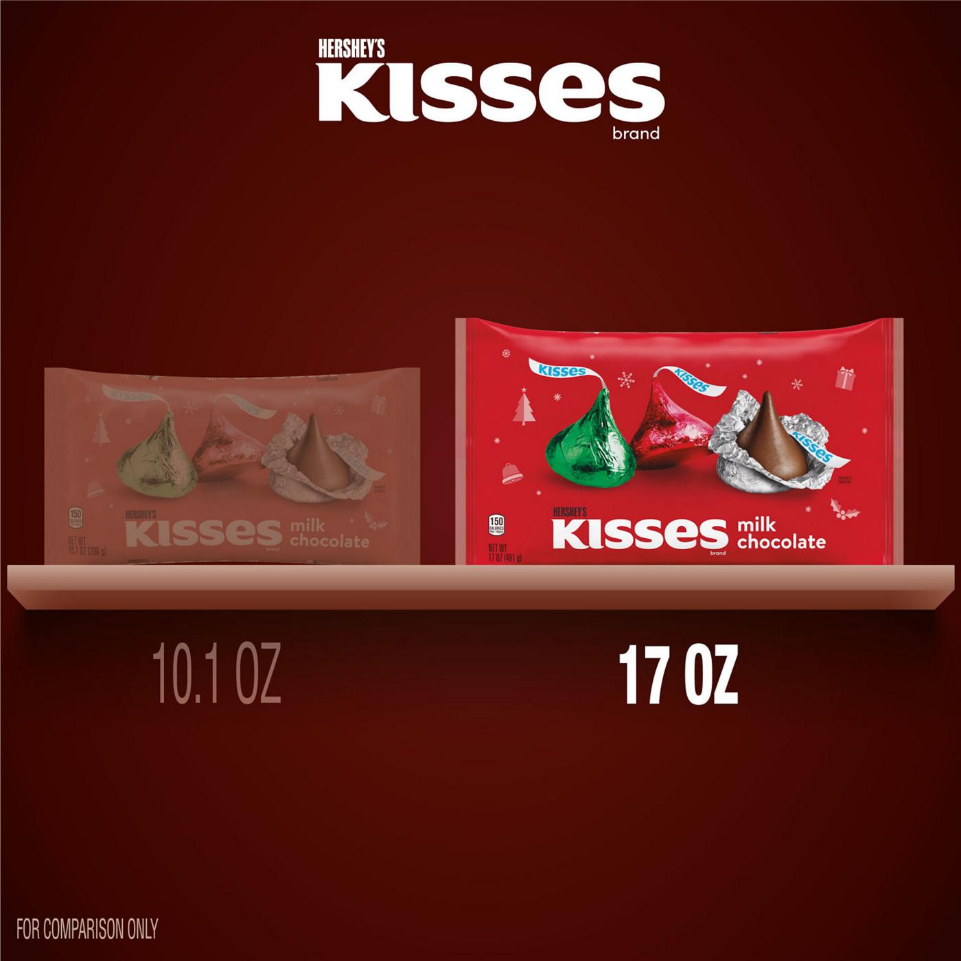 Hershey's Kisses Milk Chocolate Christmas Candy; image 5 of 7