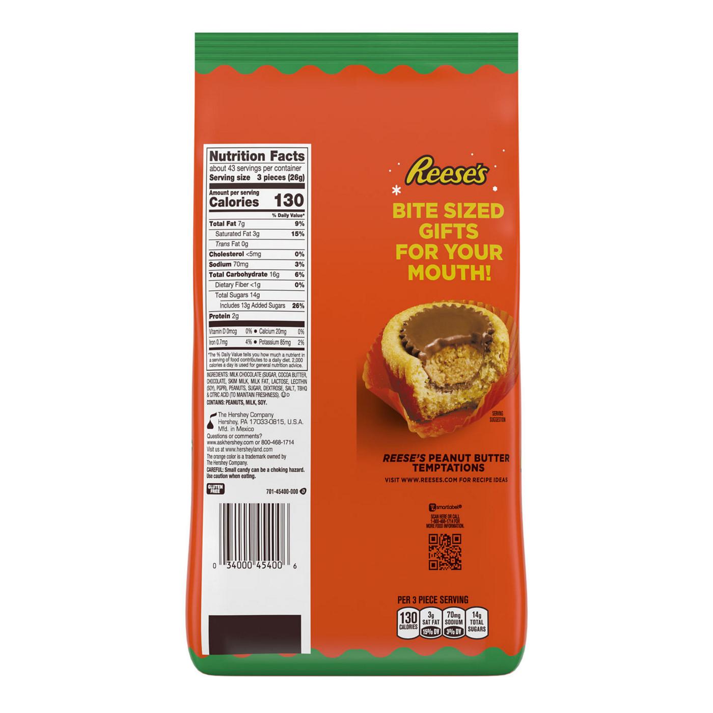 Reese's Milk Chocolate Peanut Butter Cups Christmas Candy; image 2 of 6