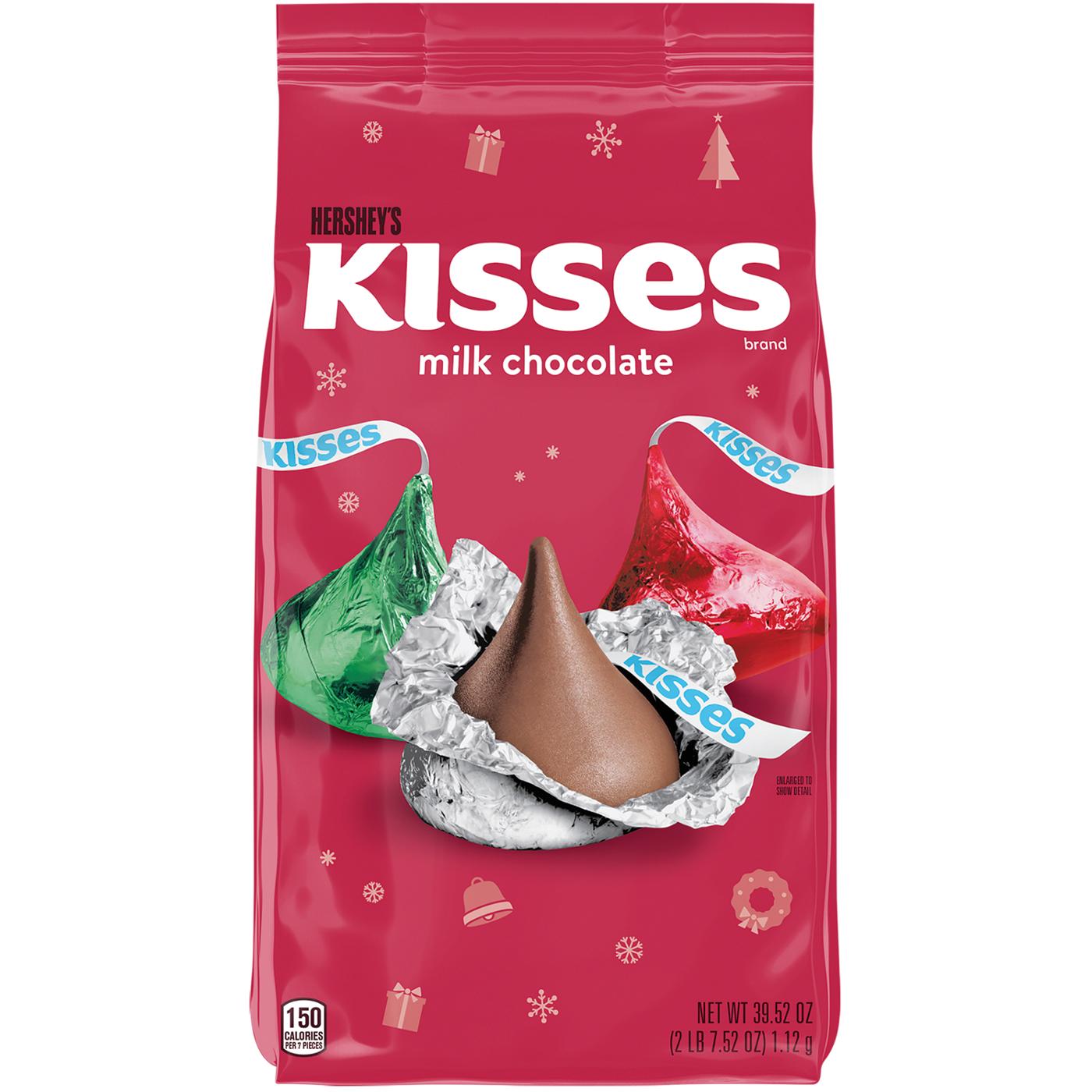 Hershey's Kisses Milk Chocolate Christmas Candy; image 1 of 7