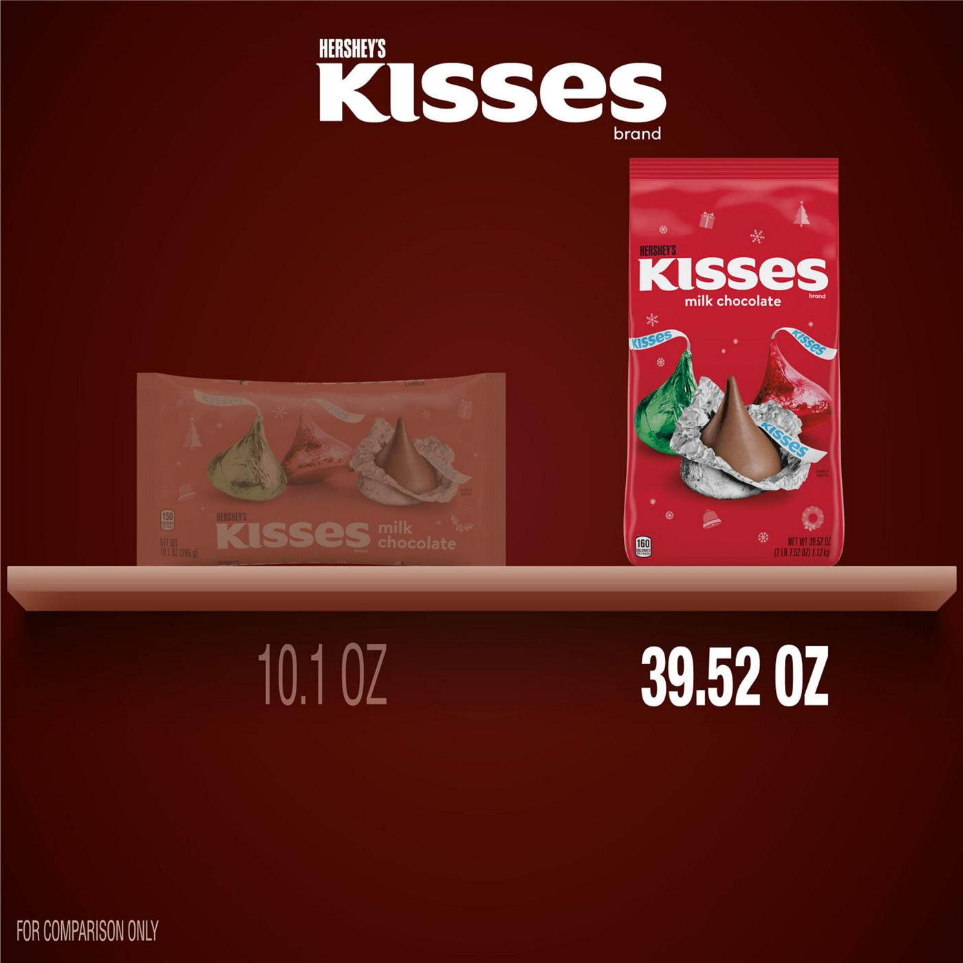 Hershey's Kisses Milk Chocolate Christmas Candy; image 5 of 7