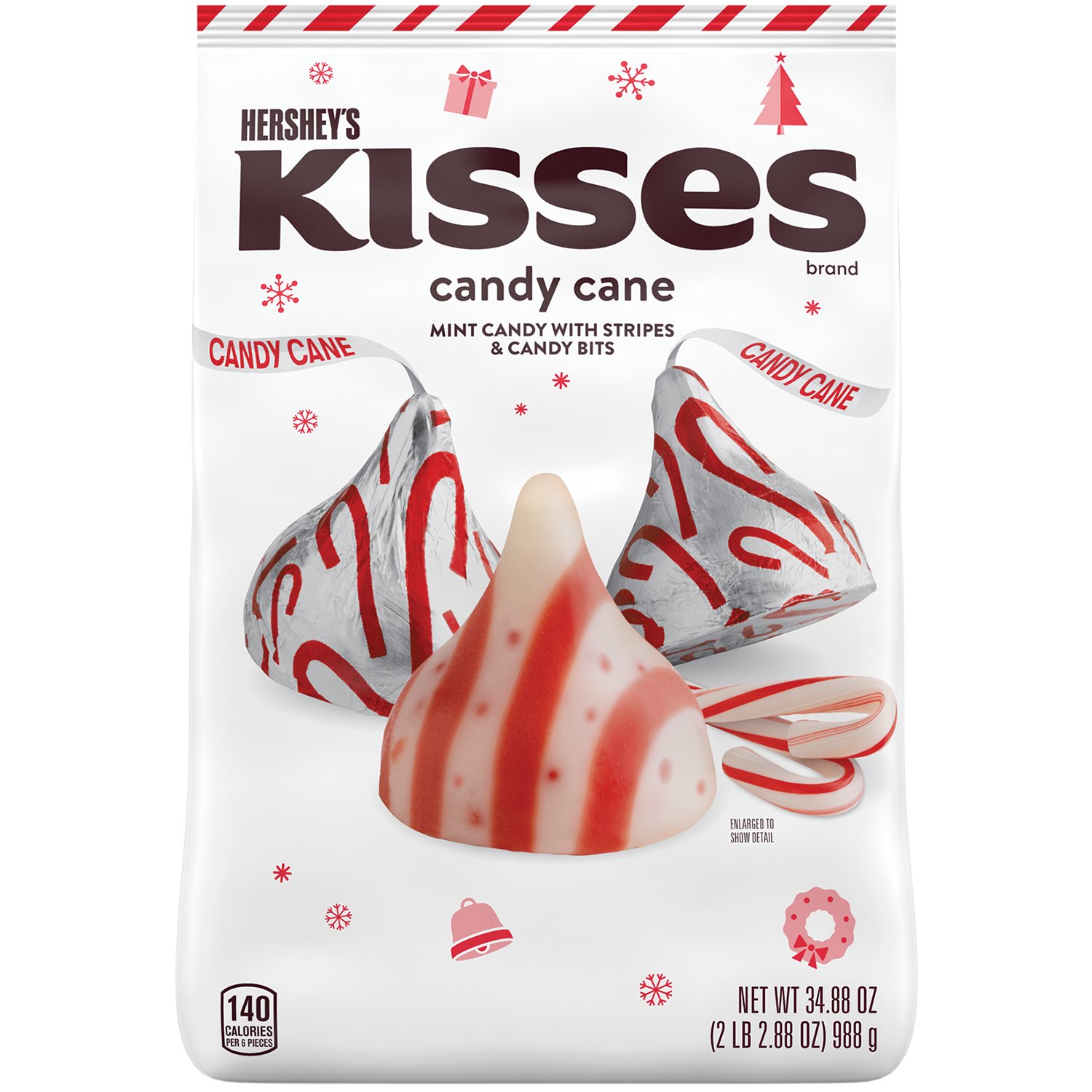 Hershey's Kisses Candy Cane Christmas Candy - Shop Candy At H-E-B