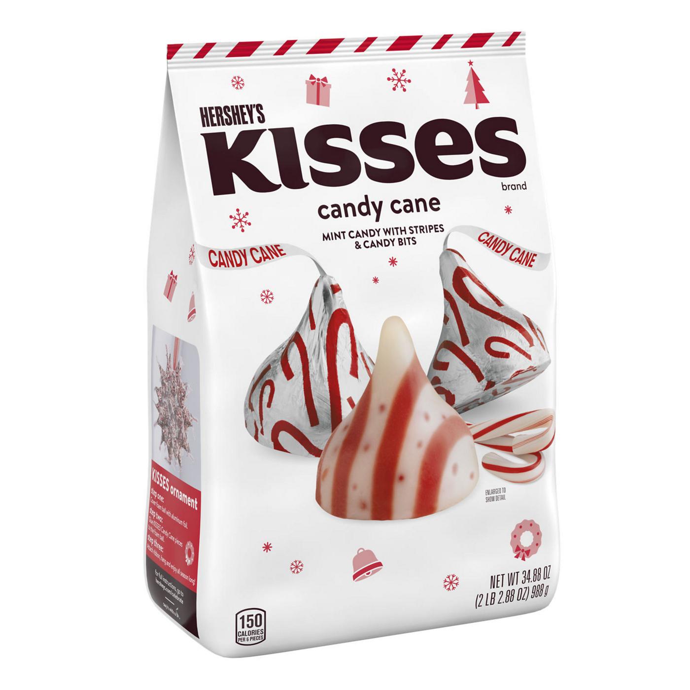 Hershey's Kisses Candy Cane Christmas Candy; image 4 of 5