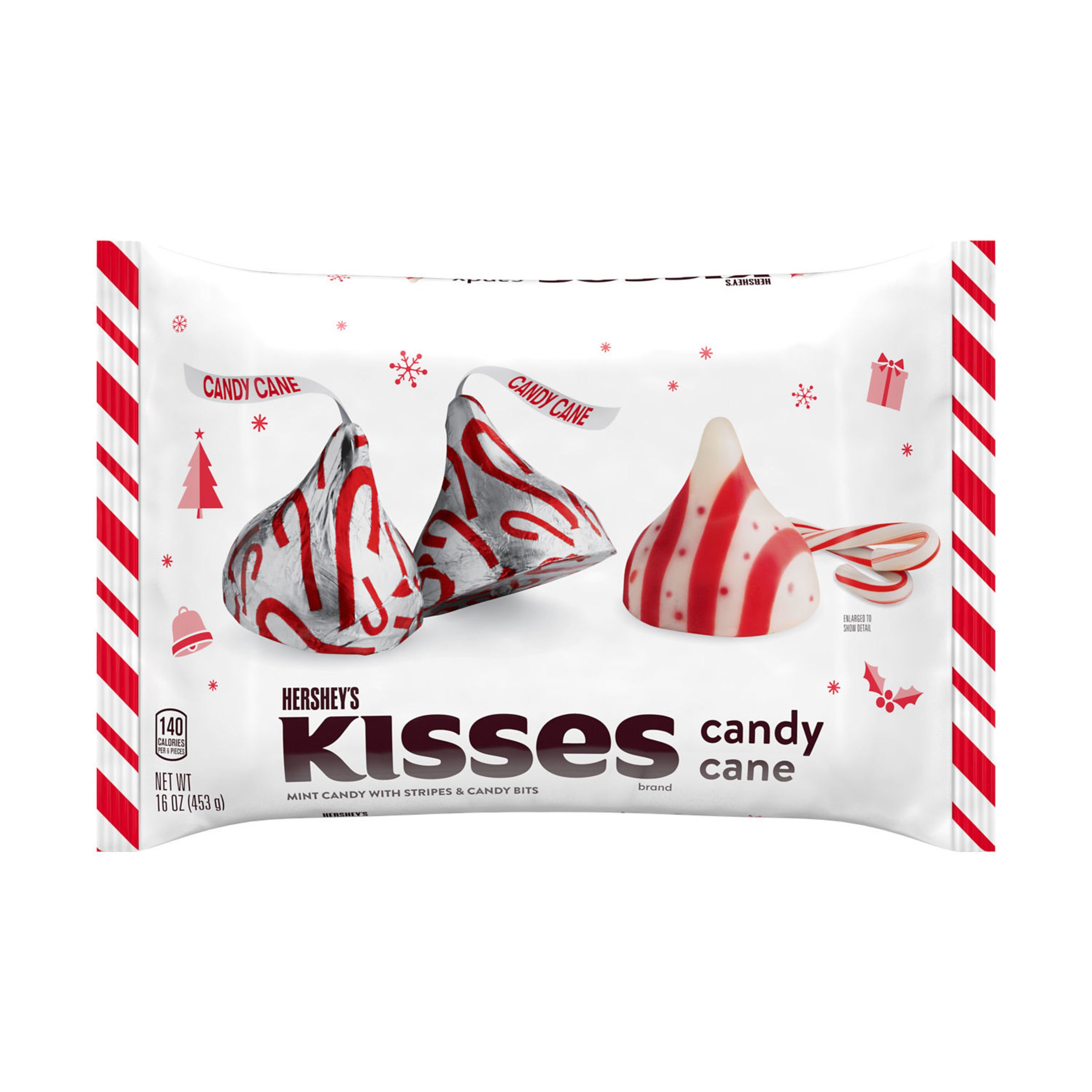 Hershey's Kisses Candy Cane Christmas Candy - Shop Candy at H-E-B