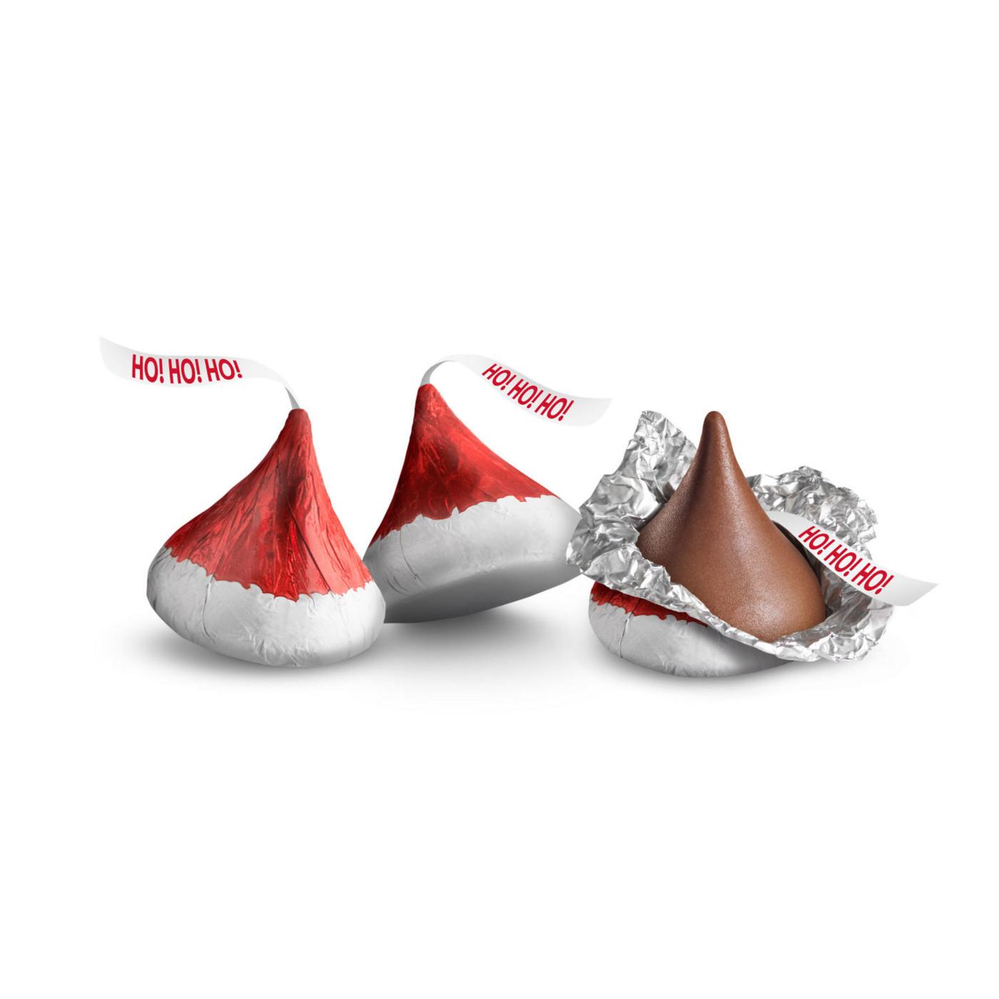 Hershey's Kisses Milk Chocolate Santa Hat Christmas Candy; image 7 of 7