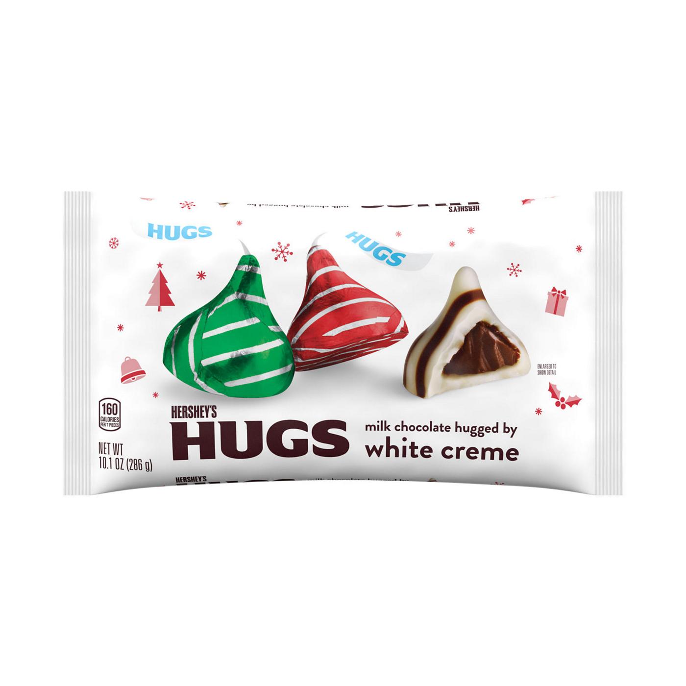 Hershey's Hugs Milk Chocolate White Creme Christmas Candy; image 1 of 7