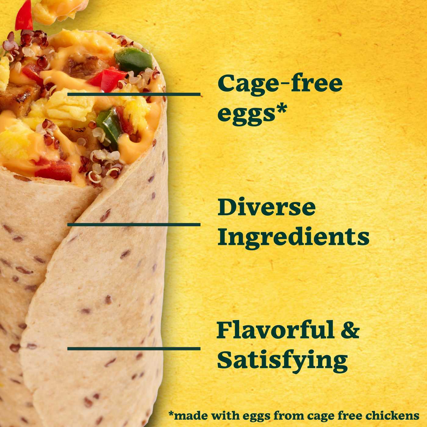 Sweet Earth Frozen Protein Lover's Breakfast Egg, Cheddar & Quinoa Burrito; image 5 of 8