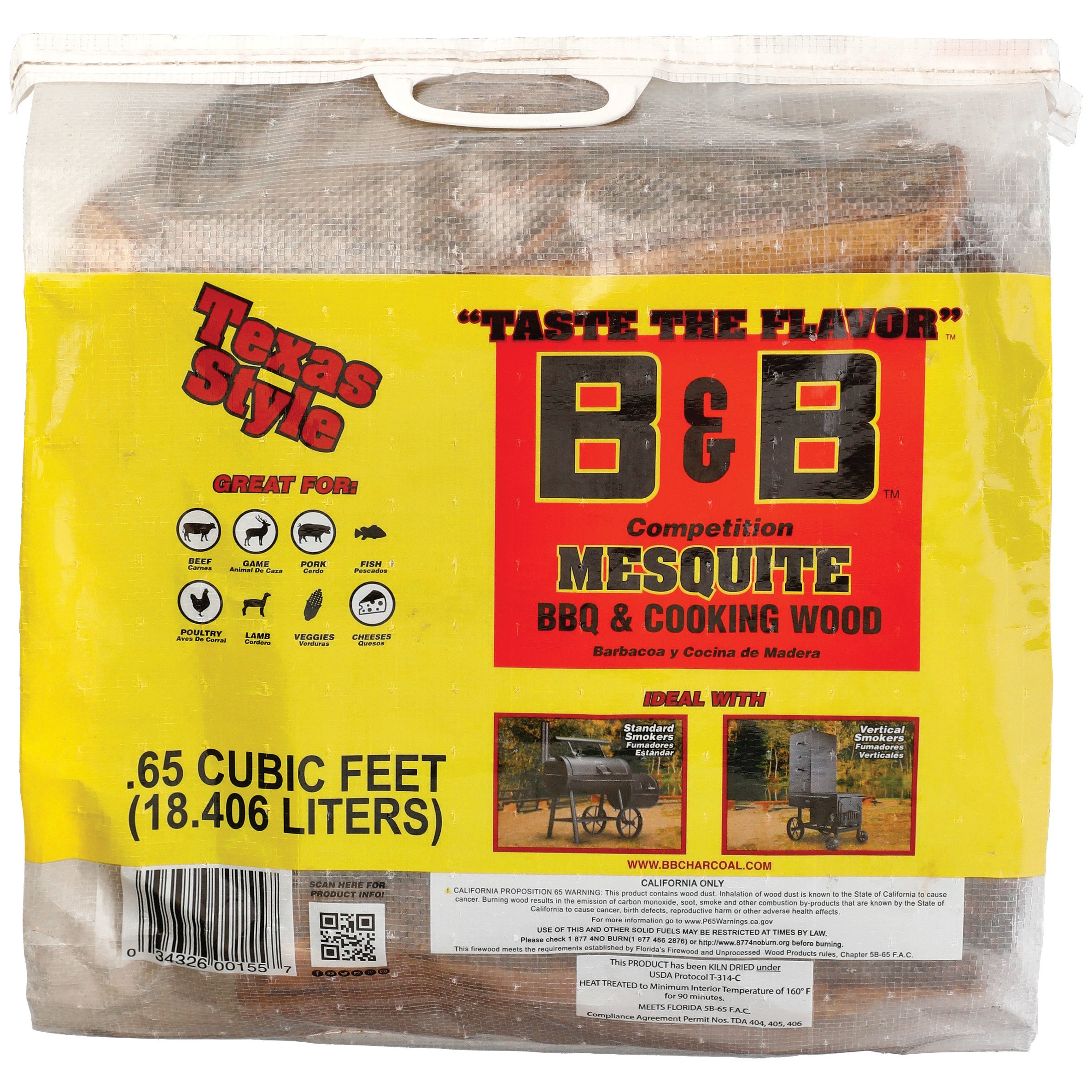 B&B Charcoal Mesquite BBQ & Cooking Wood - Shop Charcoal, Wood & Fuel ...