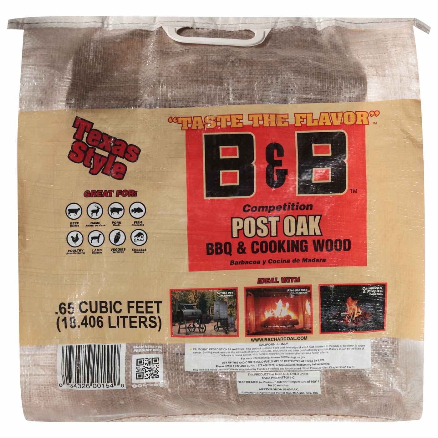 B B Charcoal Post Oak BBQ Cooking Wood Shop Charcoal wood fuel at H E B