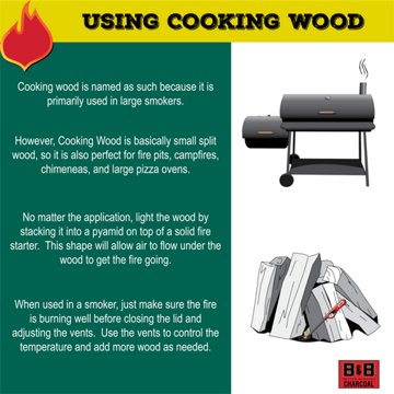 B&B Charcoal Post Oak BBQ & Cooking Wood, 0.65 cu. ft.