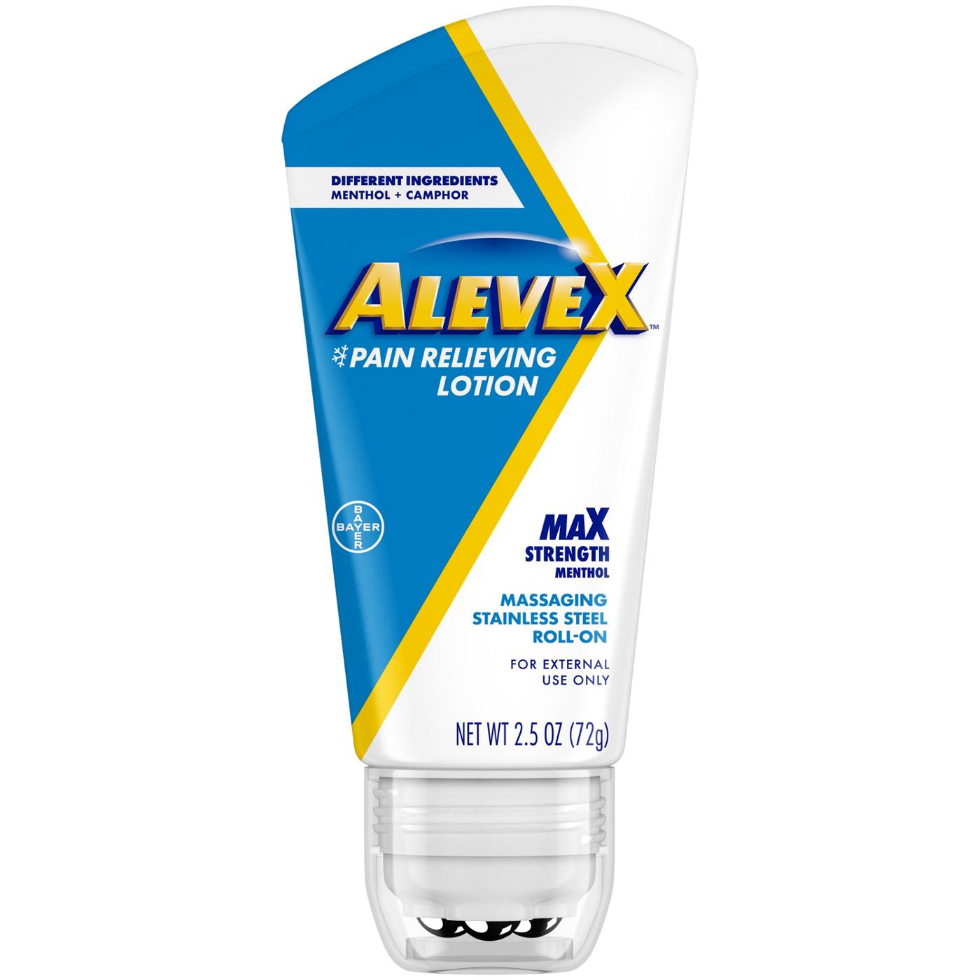 AleveX Pain Relieving Lotion Rollerball; image 3 of 4