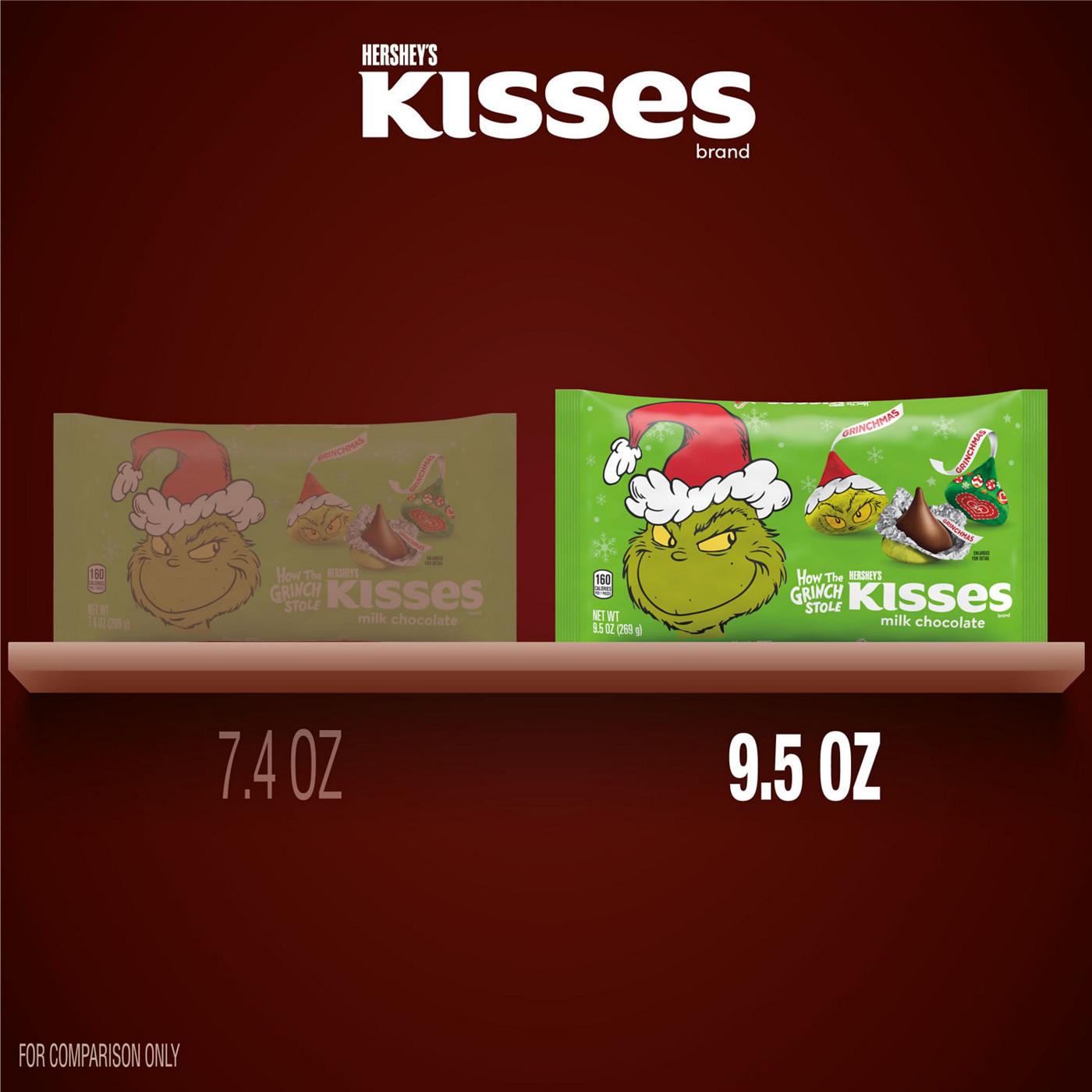 Hershey's Kisses Grinch Milk Chocolate Christmas Candy; image 3 of 7