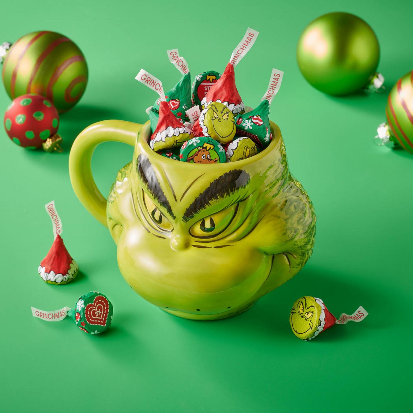 Hershey's Kisses Grinch Milk Chocolate Christmas Candy; image 4 of 7