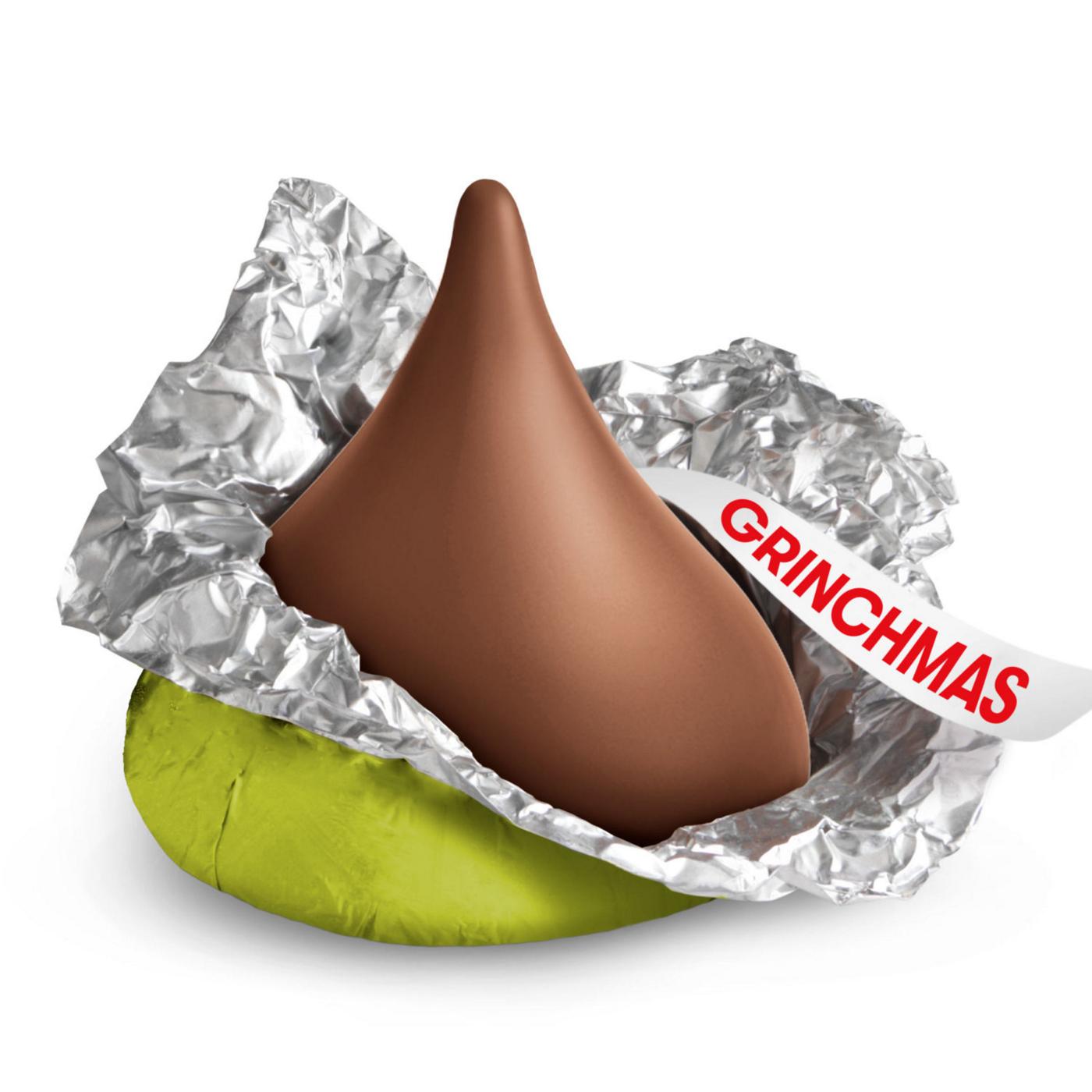 Hershey's Kisses Grinch Milk Chocolate Christmas Candy; image 7 of 7