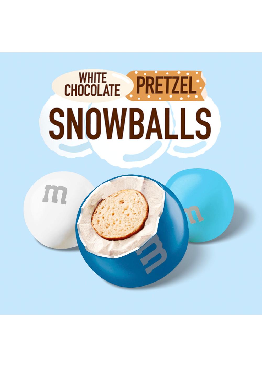 M&M's Snowballs Pretzel White Chocolate Candies 1.14 Oz Wrapper