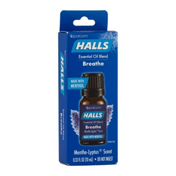 Halls Essential Oil Blend Breathe Mentho-Lyptus, .33 oz