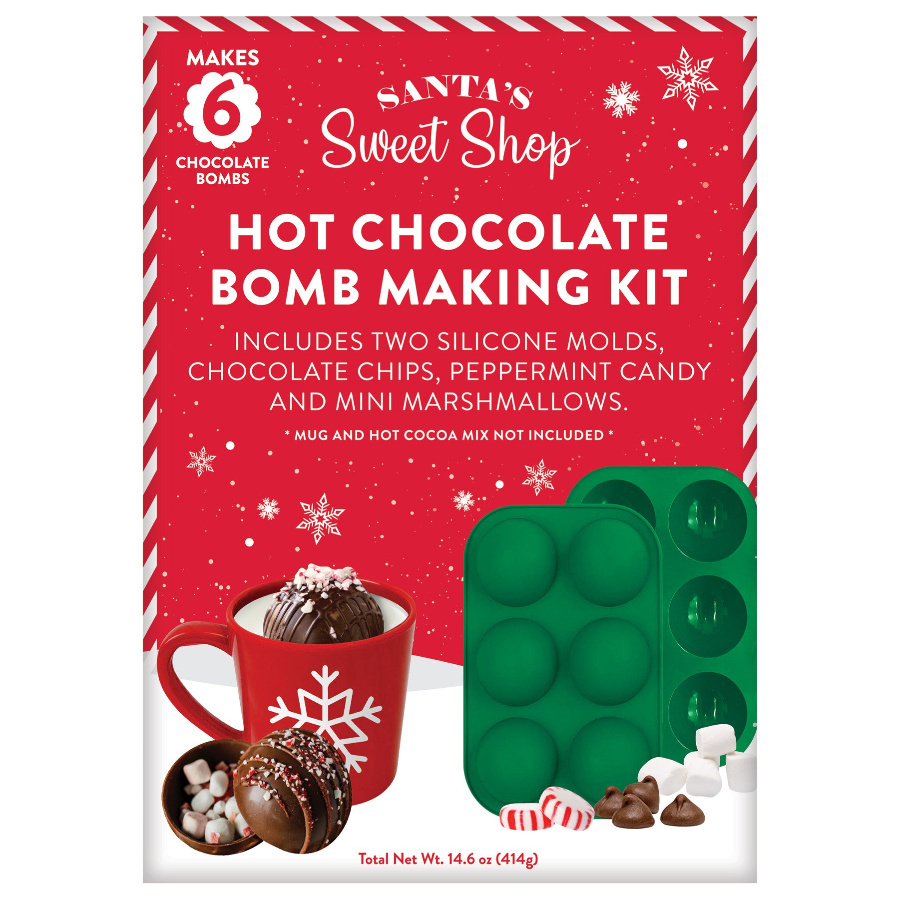 Marketplace Brands Santa's Sweet Shop Hot Chocolate Bomb Making Kit - Shop  Snacks & Candy at H-E-B
