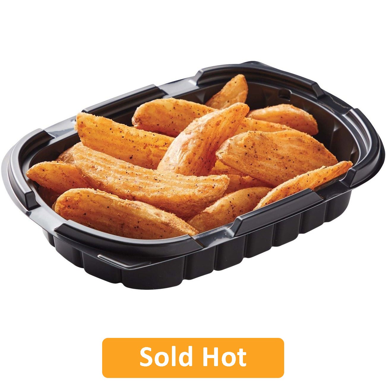Meal Simple by H-E-B Seasoned Wedge Fries - Large (Sold Hot), Avg. 0.65 lb