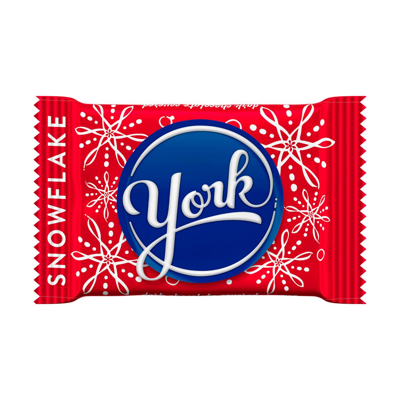 York Dark Chocolate Peppermint Patties Snowflakes Christmas Candy; image 5 of 7