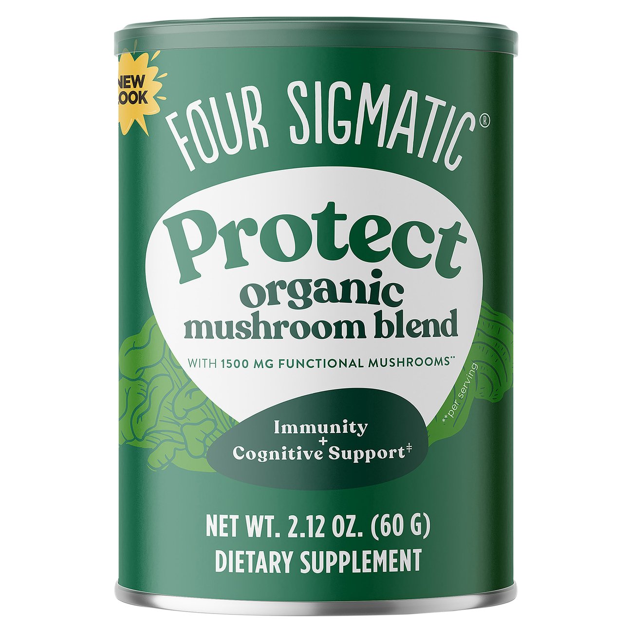 FOUR SIGMATIC Protect Organic Mushroom Blend, 2.12 OZ