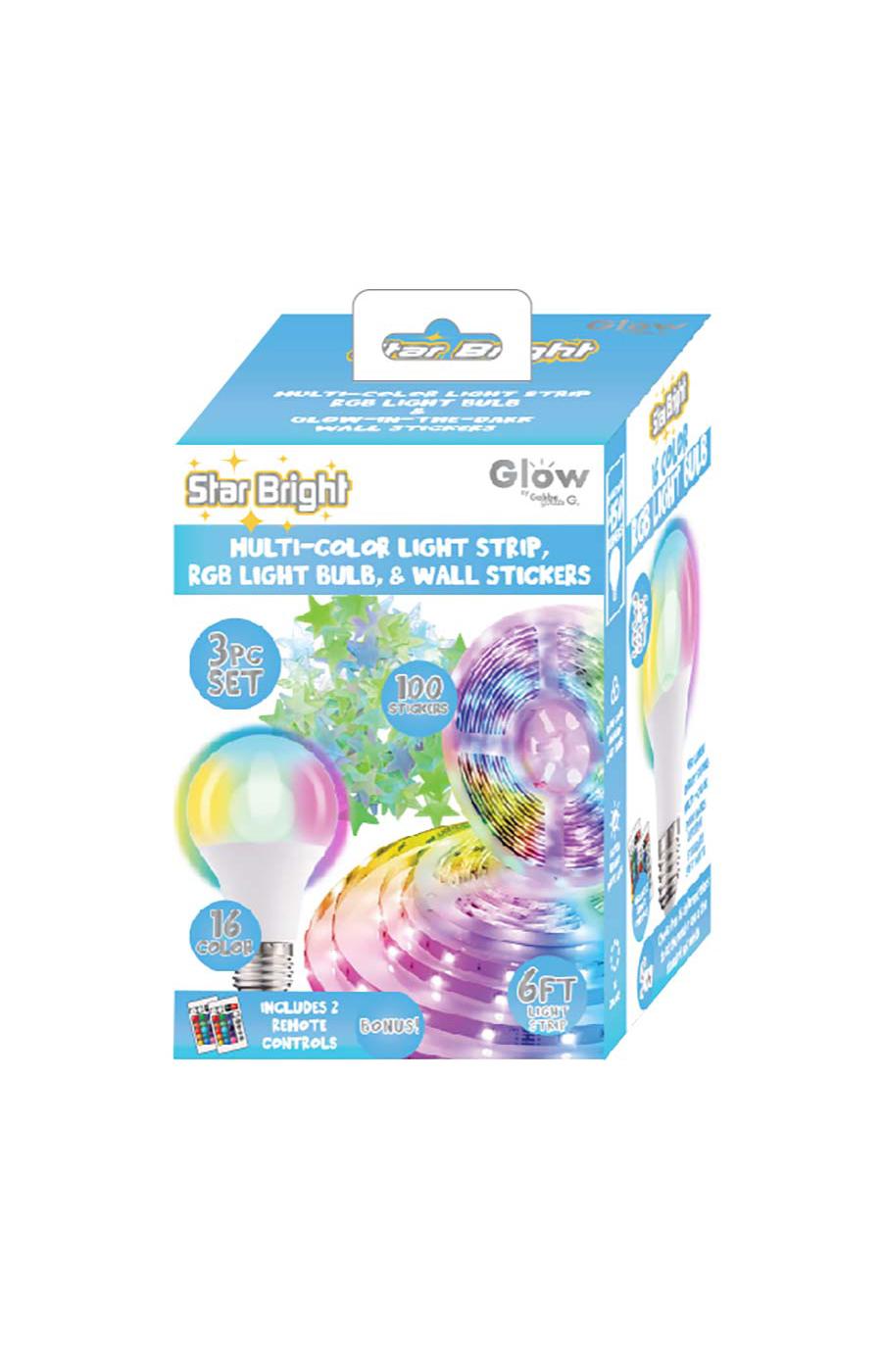 Gabba Goods Glow Star Bright Multi Color Light Set Blue Shop