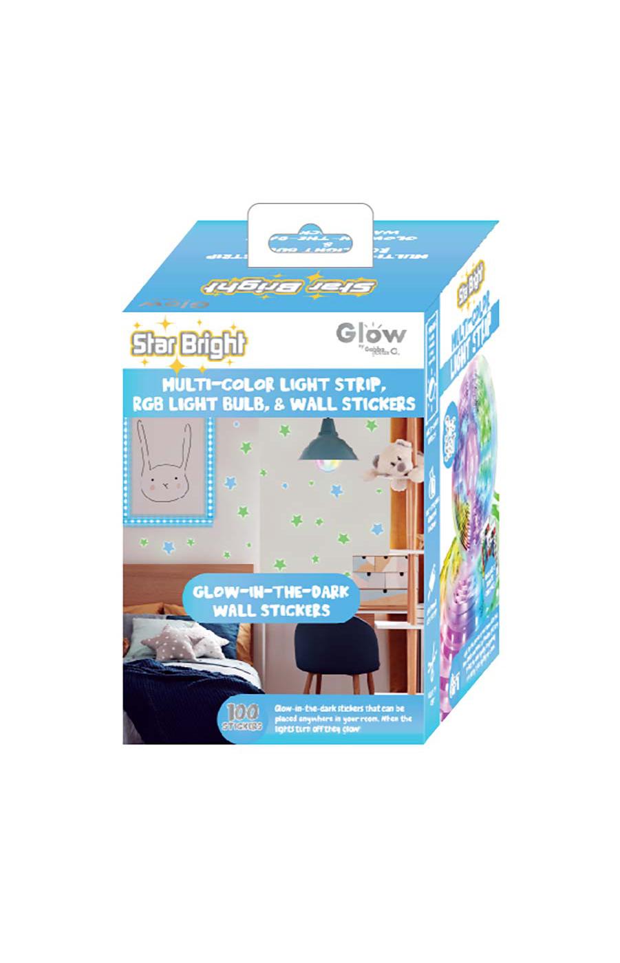 Gabba Goods Glow Star Bright MultiColor Light Set Blue Shop Light