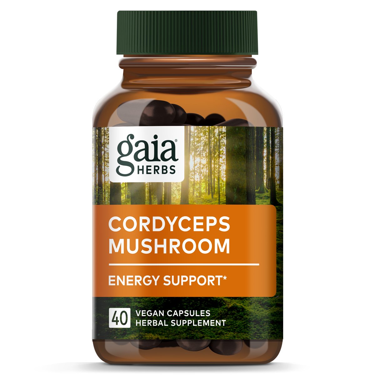 Gaia Herbs Cordyceps Mushroom Energy Support, 40 ct