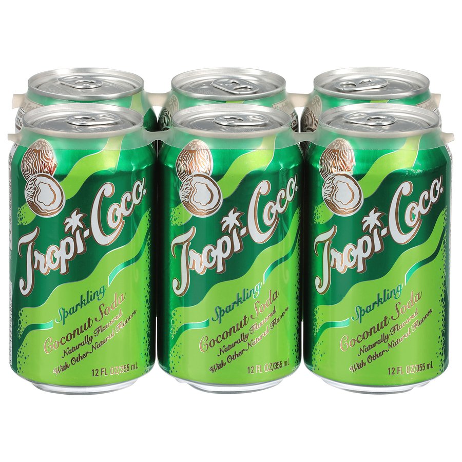 Goya Tropi-Coco Sparkling Coconut Soda 6 pk Cans, 12 oz | Low