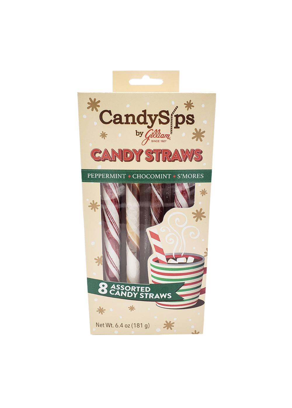 CandySips Assorted Flavor Christmas Candy Straws; image 1 of 2