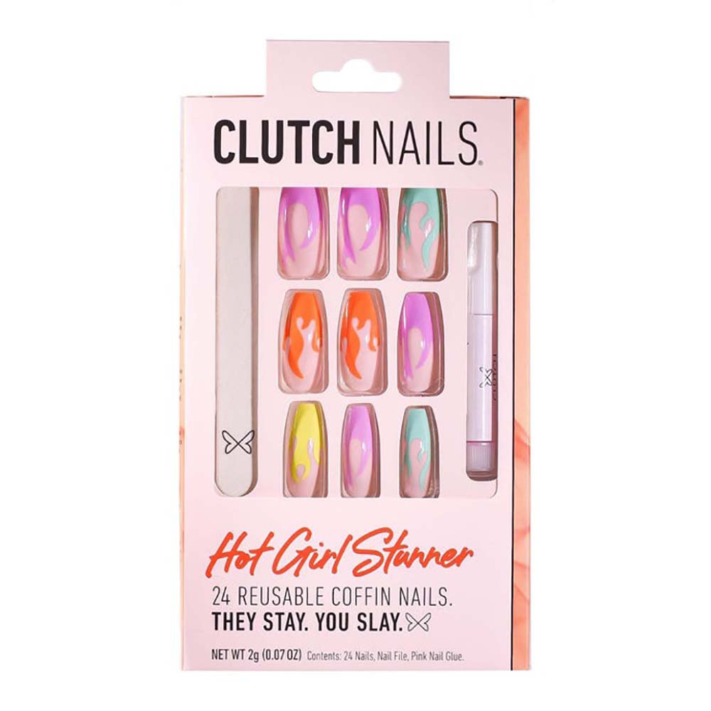 Clutch Nails PressOn Nails Hot Girl Stunner Shop Nail Sets at HEB