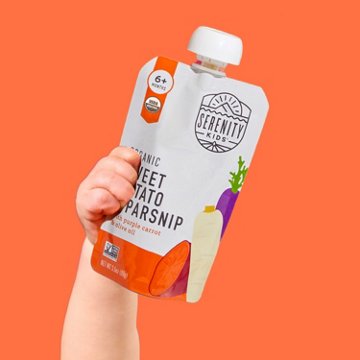 Serenity Kids Organic Baby Food Pouch - Sweet Potato & Parsnip